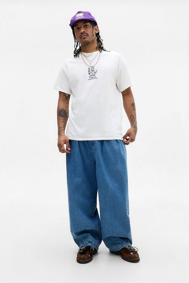 Camiseta UO Blanca Bordada Type Of Vibe #1