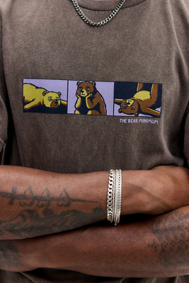 UO White Bare Minimum Graphic Tee | Urban Outfitters UK