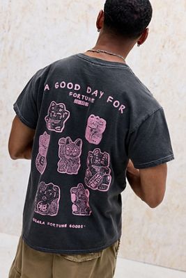 T-Shirt UO Good Day Cat