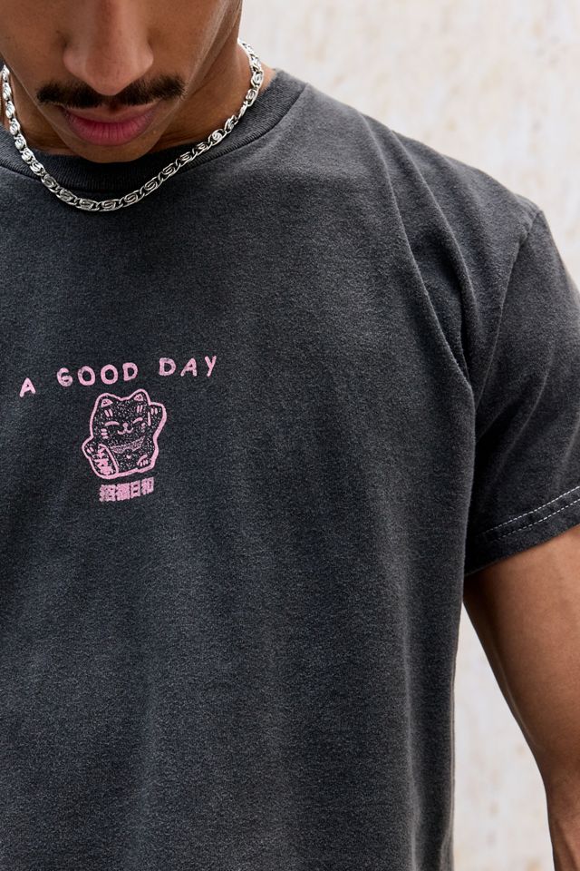 T-Shirt UO Good Day Cat #1