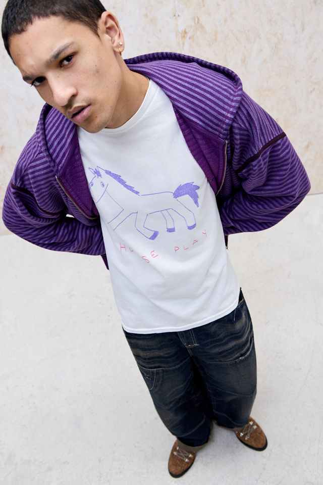 UO White Horseplay T-Shirt #1