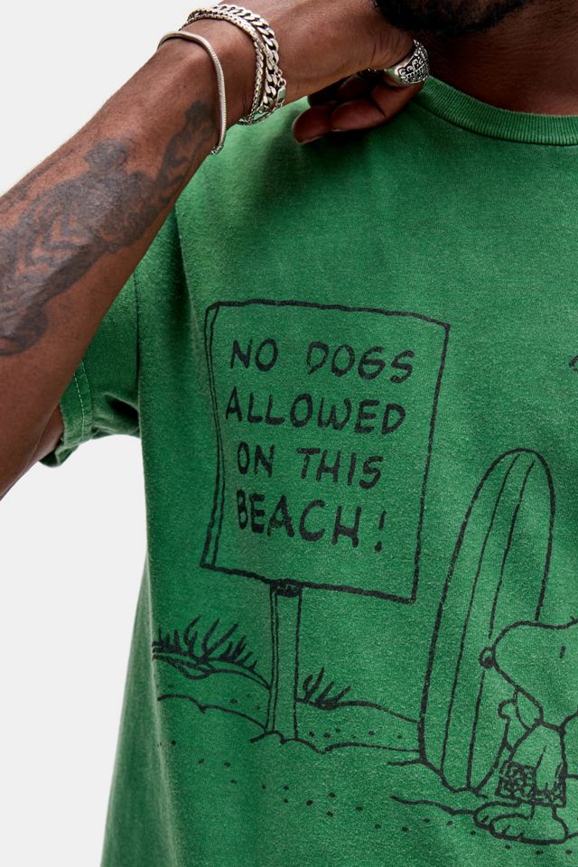 T-shirt de plage Snoopy vert UO #2