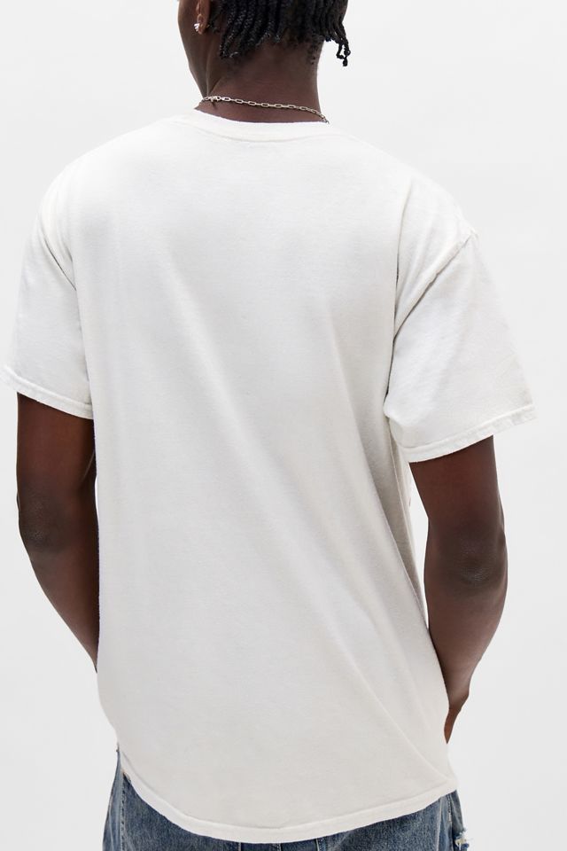 T-shirt graphique UO blanc avec logo script patrimoine Budweiser #2