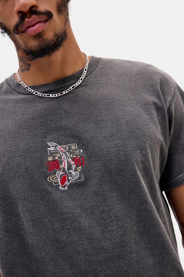 UO Koi Fish Embroidered Motif Graphic Tee #2