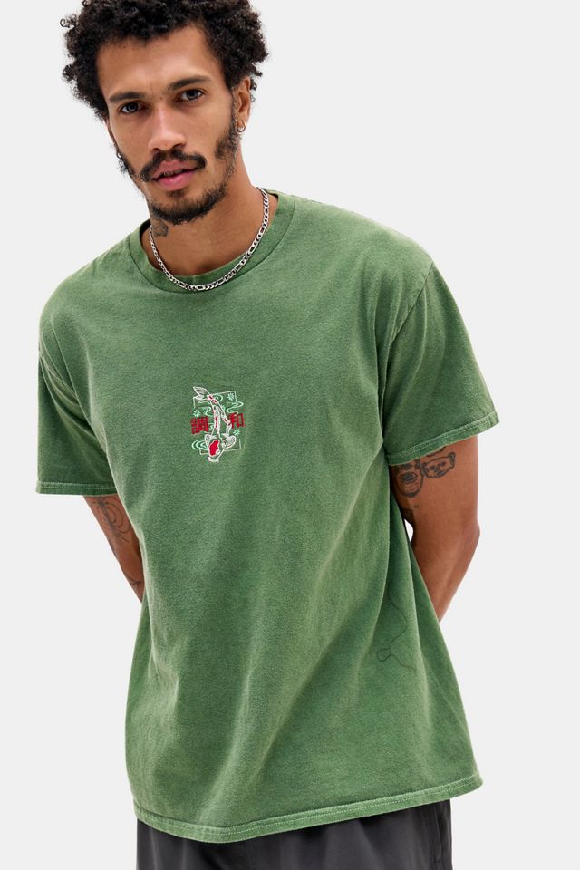 UO Koi-Fisch Besticktes Motiv Grafik-T-Shirt #1