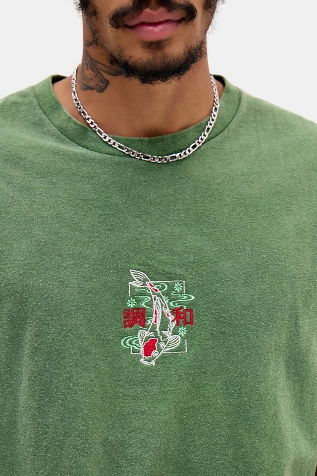 UO Koi-Fisch Besticktes Motiv Grafik-T-Shirt #2