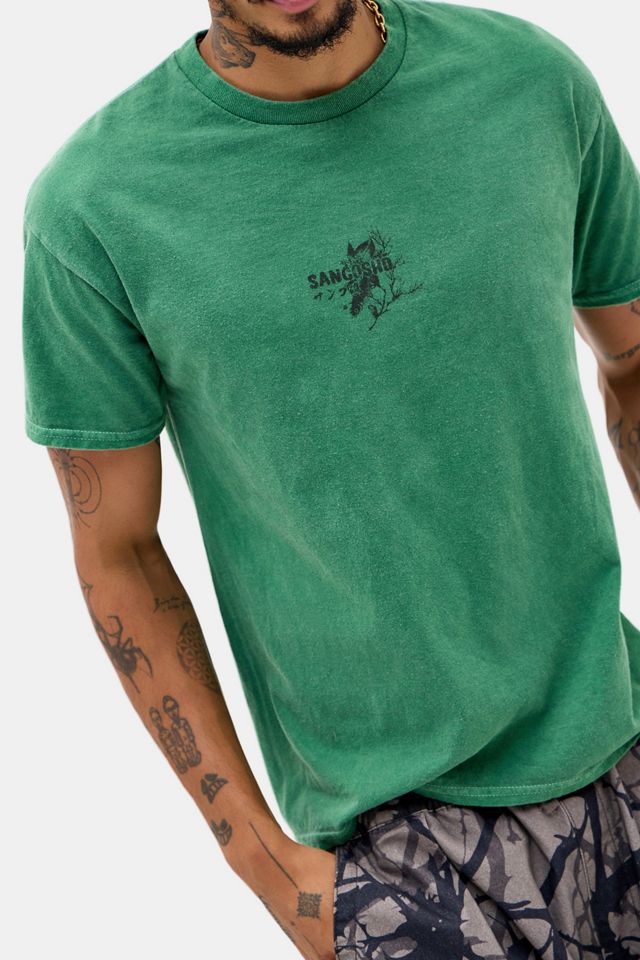 UO Grünes Sangoshi Fisch Grafik T-Shirt #2