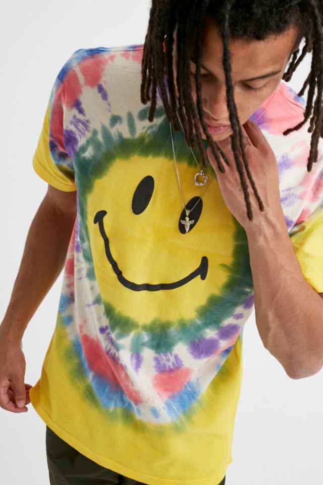 Chinatown Market Smiley Face Tie Dye T Shirt