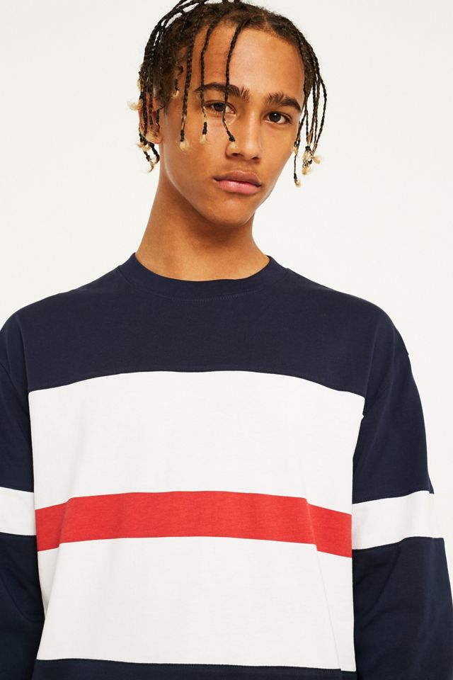 Orsman – Longsleeve „Bow“ in Marineblau mit Streifendesign #2