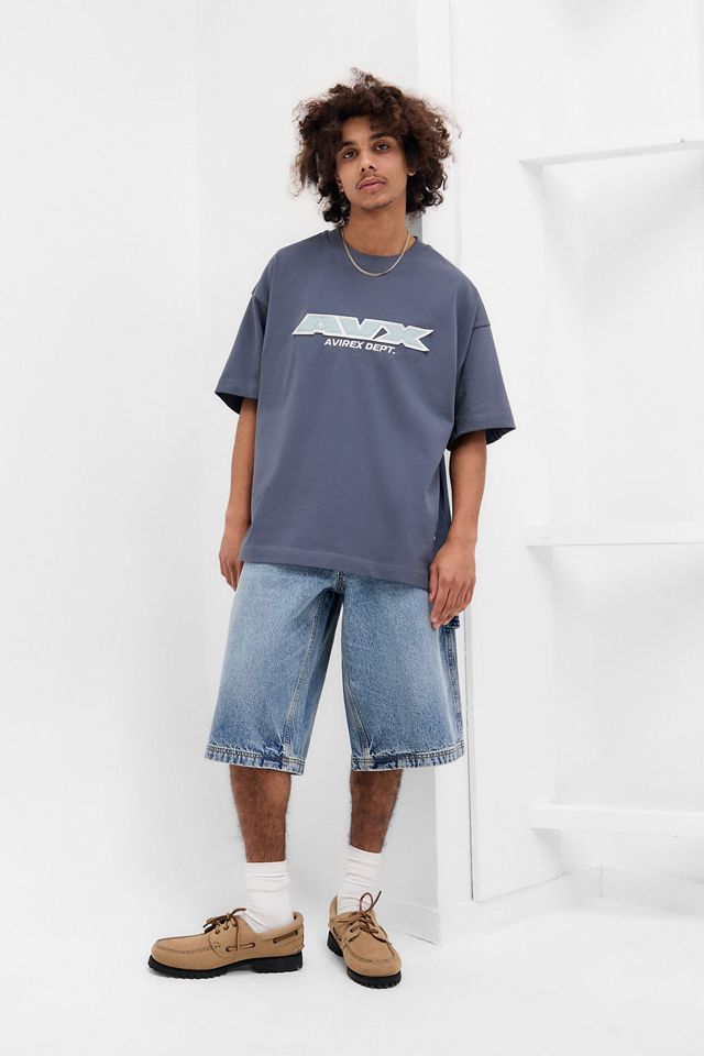 AVX Avirex Dept UO Exklusives Blau Luftwaffe T-Shirt #1