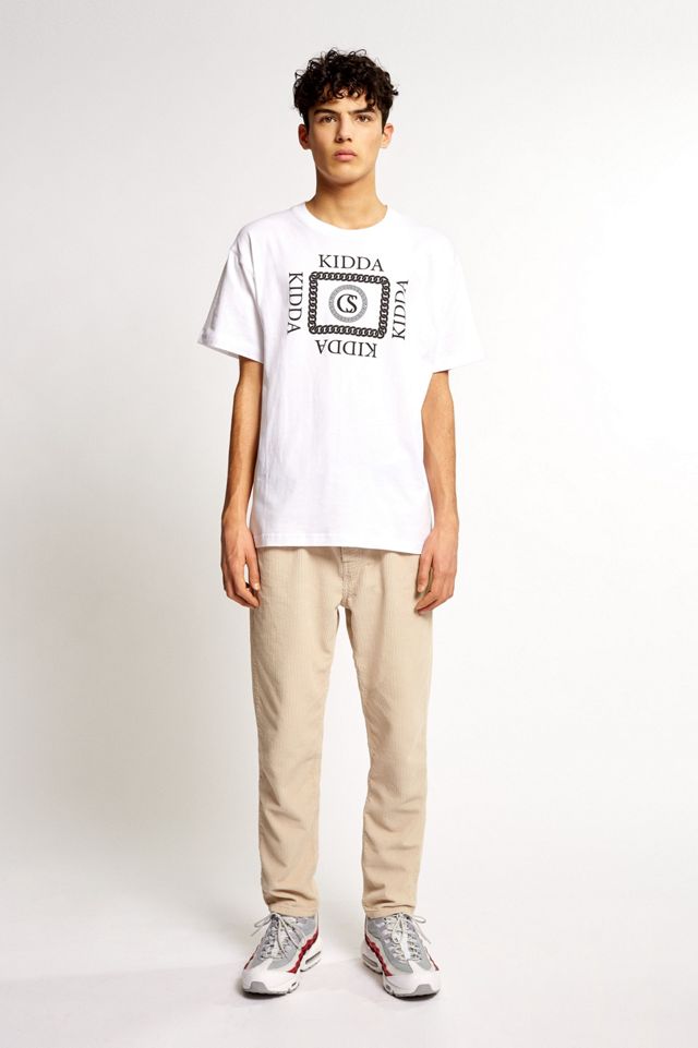 KIDDA By Christopher Shannon X UO Cadena camiseta blanca #1