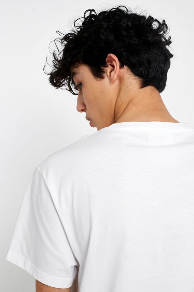 Cheap Monday Spliced Logo White T-Shirt #2