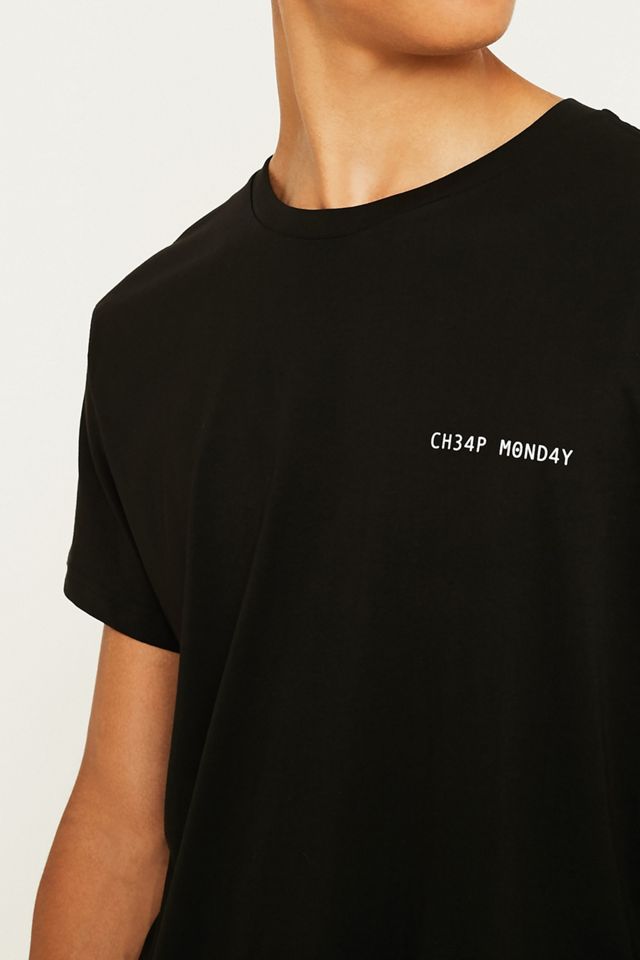 Cheap Monday - T-shirt Hacker noir à logo #1