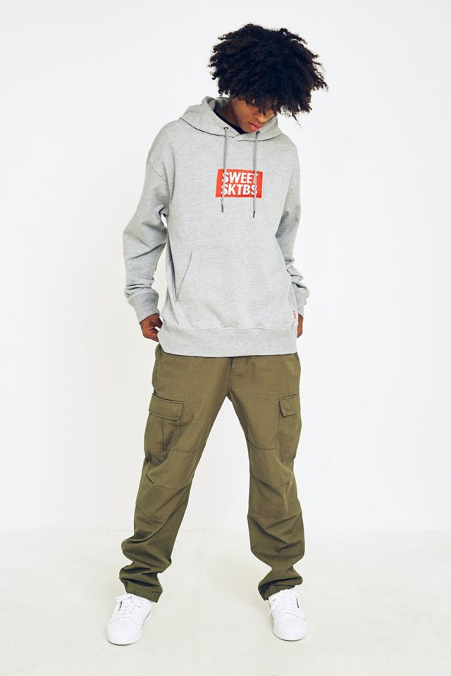 SWEET SKTBS - Sweat à capuche gris ample style années 90 #2