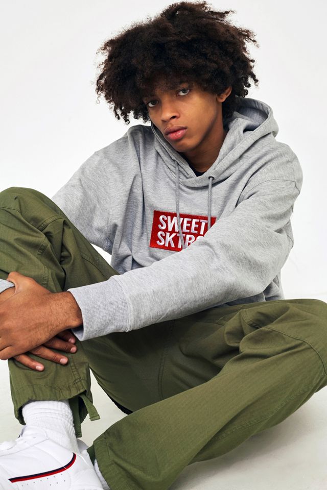 SWEET SKTBS - Sweat à capuche gris ample style années 90 #5