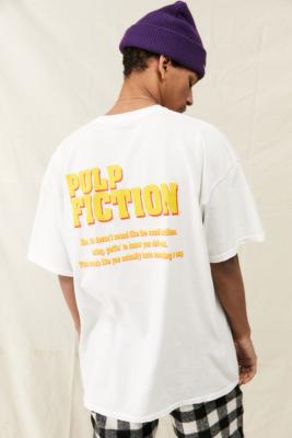 UO White Pulp Fiction Print T-Shirt