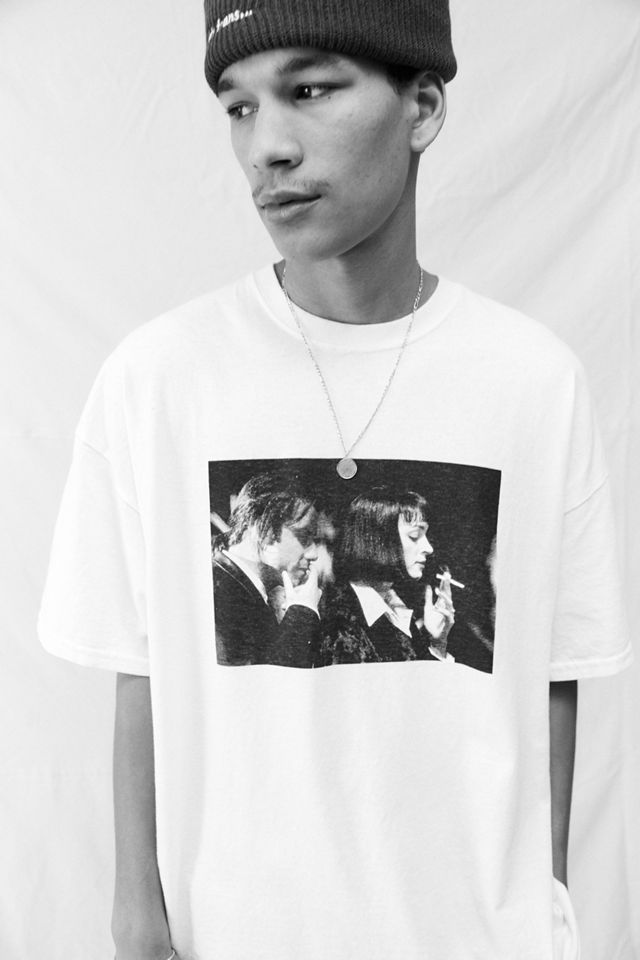UO White Pulp Fiction Print T-Shirt #3