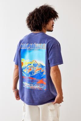 UO Navy Montana T-Shirt - Blue L at Urban Outfitters