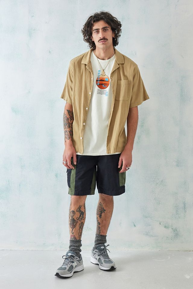 UO Überfärbtes Weißes Hokusai See Druck T-Shirt #3