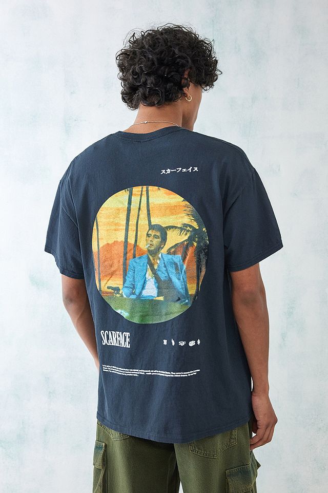 UO Black Scarface Sunrise T-Shirt | Urban Outfitters UK