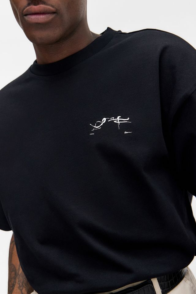 Loom Schwarzes Motiv T-Shirt #2
