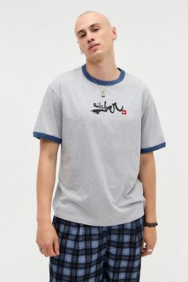 Quiksilver UO Exclusive Graues Ringeroberteil