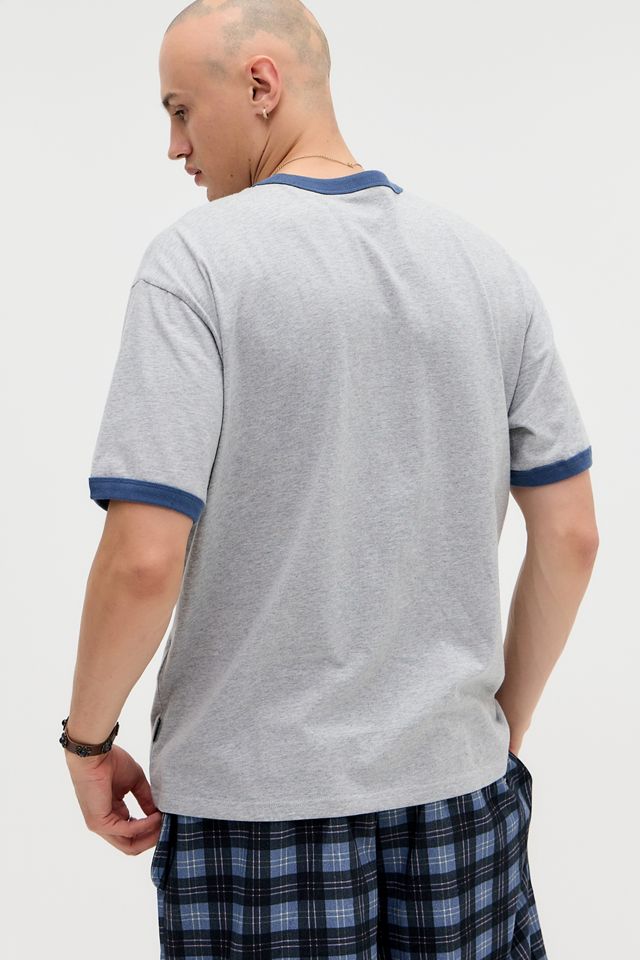 T-shirt à bords contrastants gris Quiksilver exclusif UO #3