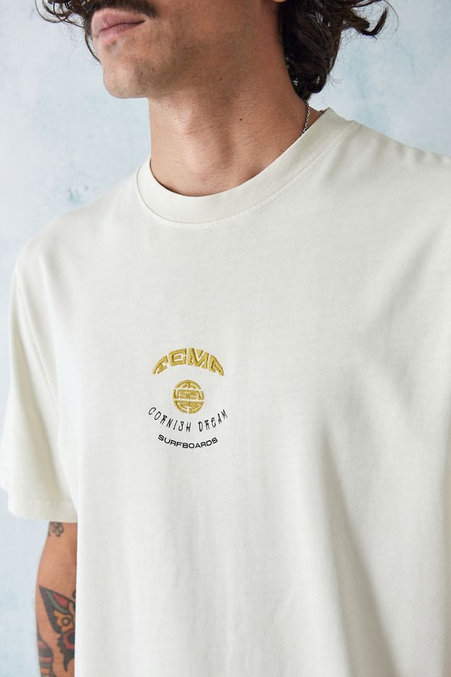 Camiseta blanca exclusiva de Temp Collective UO White Cornish Dreams  #3