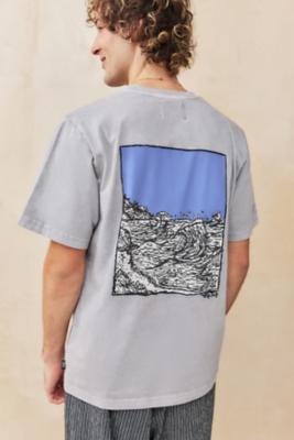 Temp Surf Co UO Exclusive Acid Wash Trust T-Shirt - Blue L at Urban Outfitters