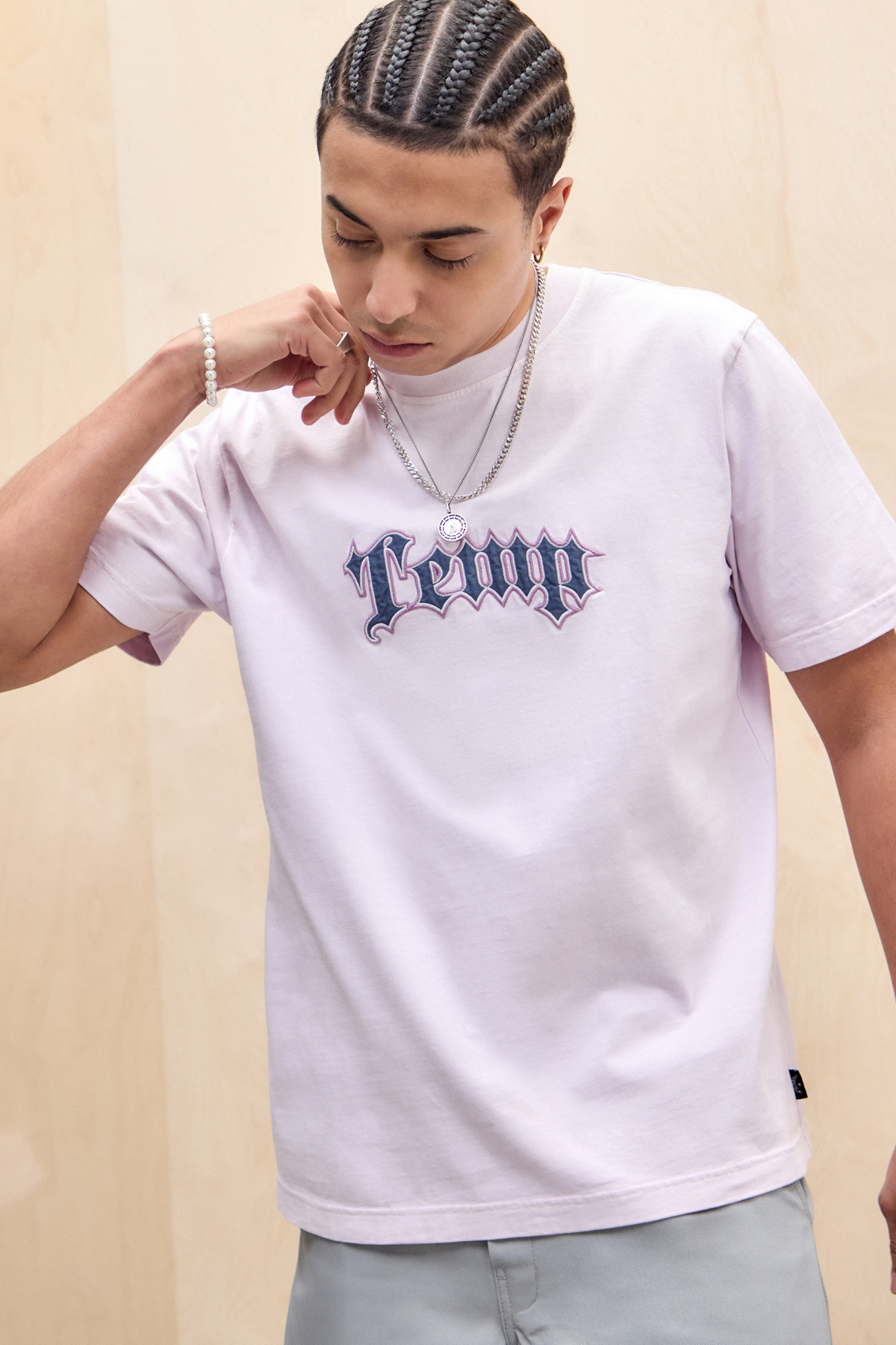 Temp Surf Co UO Exclusive Pink Gothic T-Shirt
