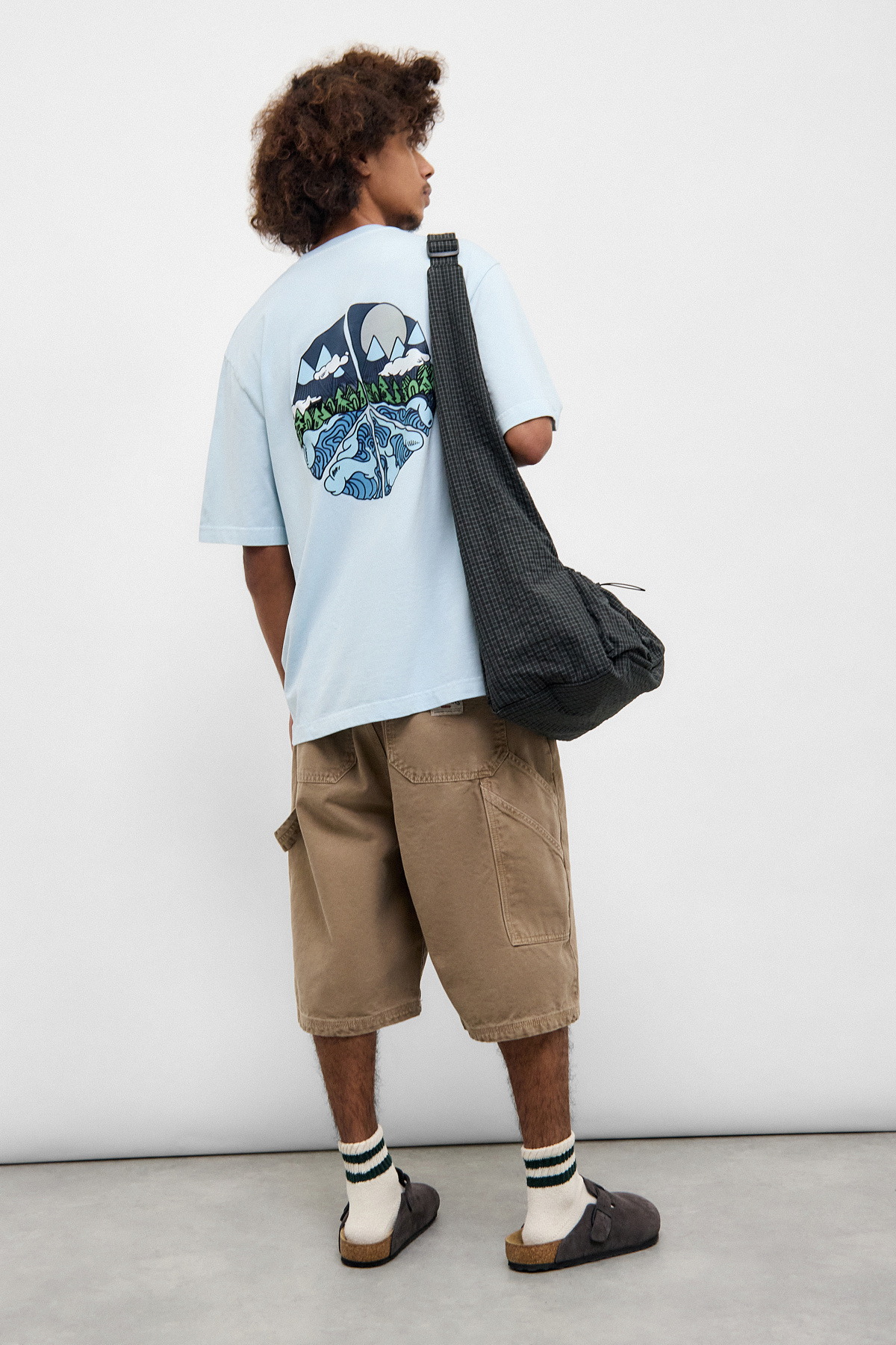 Temp Surf Co UO Exclusive Light Blue Landscape T-Shirt