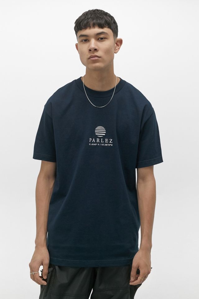 Parlez Purcel Navy T-Shirt | Urban Outfitters UK