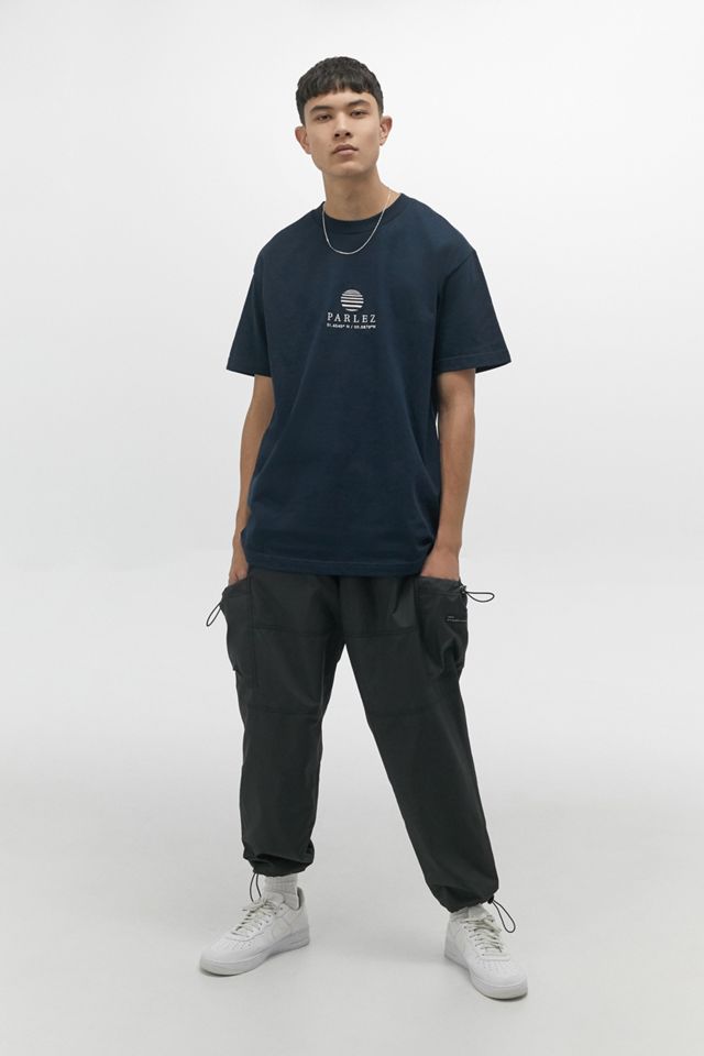 Parlez Purcel Navy T-Shirt | Urban Outfitters UK