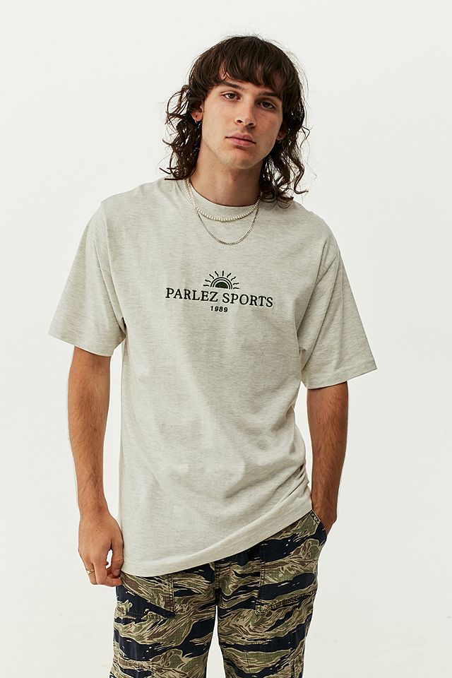 Parlez Heather Grey T-Shirt | Urban Outfitters UK