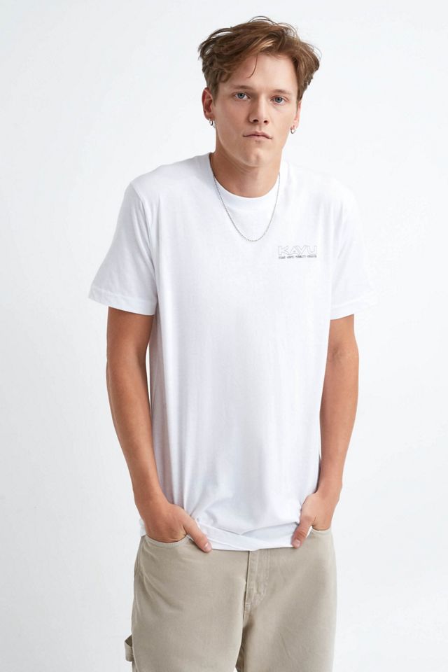 KAVU Define Range White Short-Sleeve T-Shirt #1