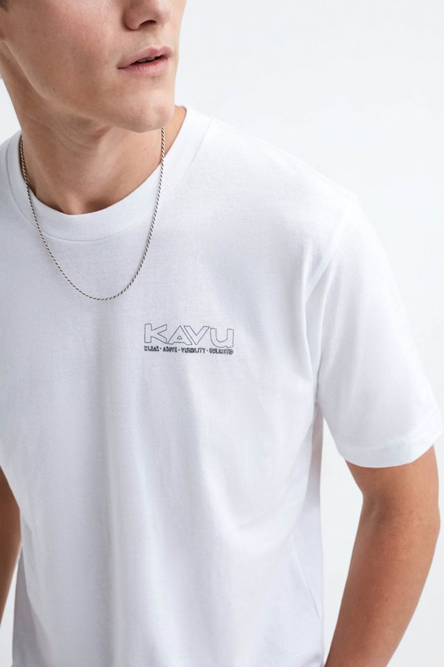 KAVU Define Range White Short-Sleeve T-Shirt #2