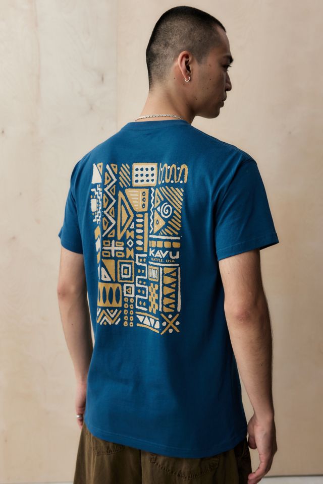 KAVU Agean Kreide Markierungen T Shirt