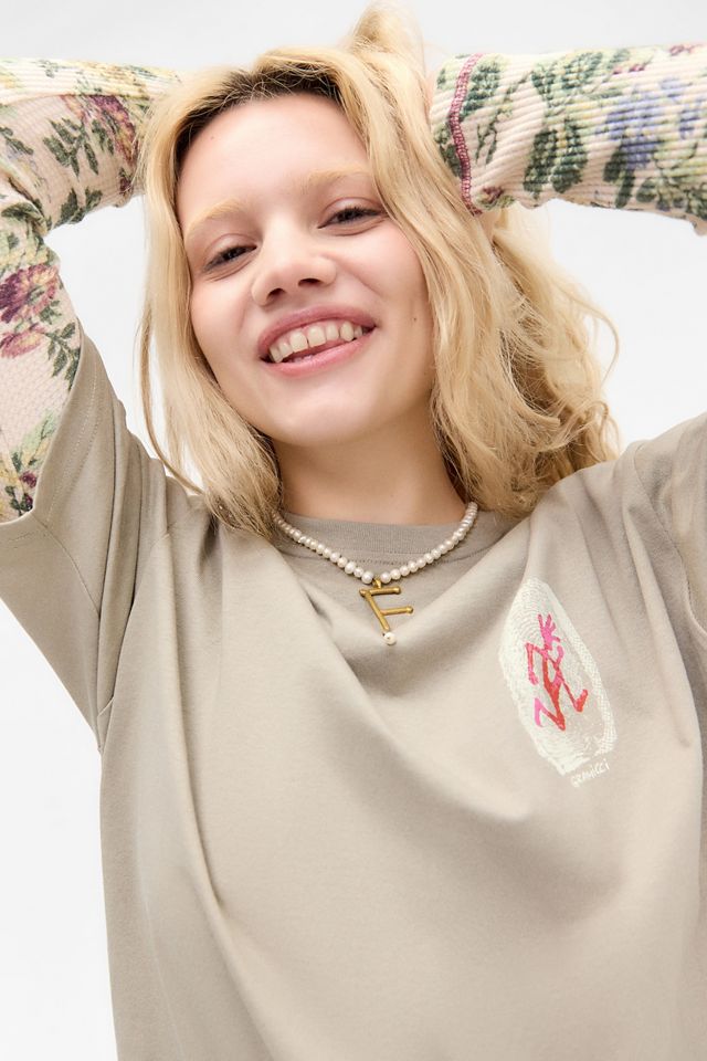 Gramicci Khaki Daumenabdruck T-Shirt #5