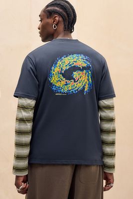 T-shirt noir Gramicci Hurricane