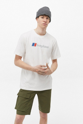 T-shirt Uomo Berghaus A Maniche Corte In Cotone Con Stampa Logo | Casual Quotidiana