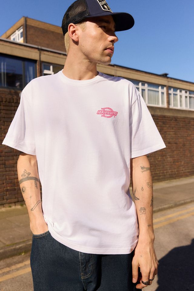 Dickies UO Exclusive White Wood Logo T-Shirt #1