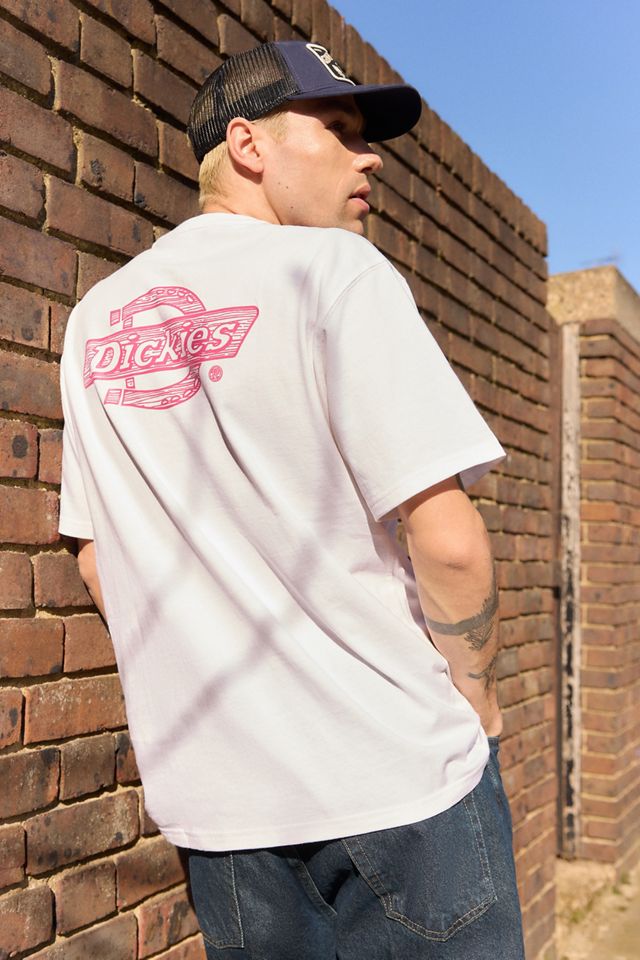 Dickies UO Exclusive White Wood Logo T-Shirt #2