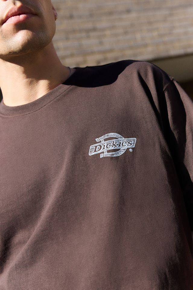 Dickies UO Exclusive Brown Wood Logo T-Shirt #2