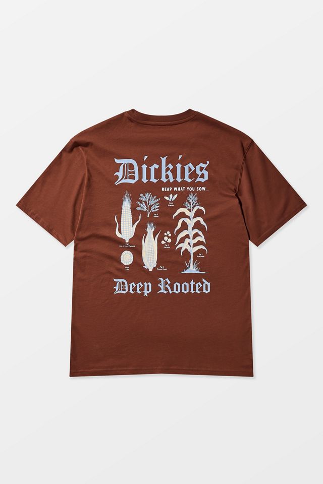 Dickies UO Exclusive Brown Deep Rooted T-Shirt #4
