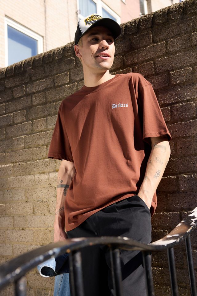 Dickies UO Exclusive Brown Deep Rooted T-Shirt #3