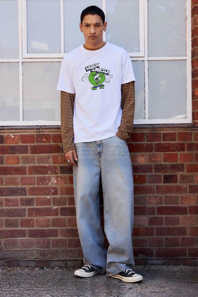 UO White Hulk Smash T-Shirt #3