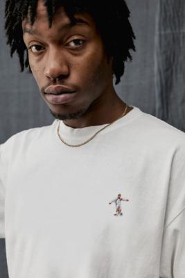 England Football Embroidered Logo Tee - White S at Urban Outfitters