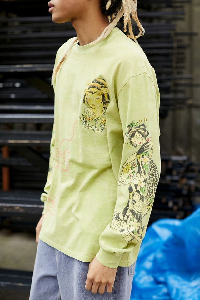Ed Hardy イエロー Tシャツ クロス ラインストーン Ed Hardy イエロー Tシャツ クロス ラインストーン - メルカリ