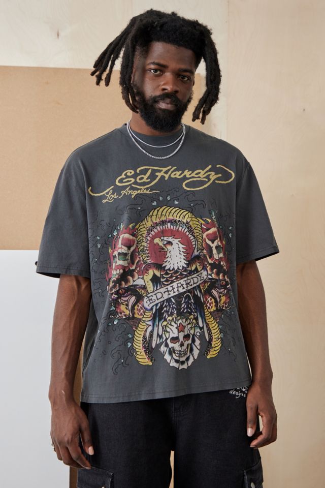 Ed Hardy UO Exclusive Giant Defender T Shirt