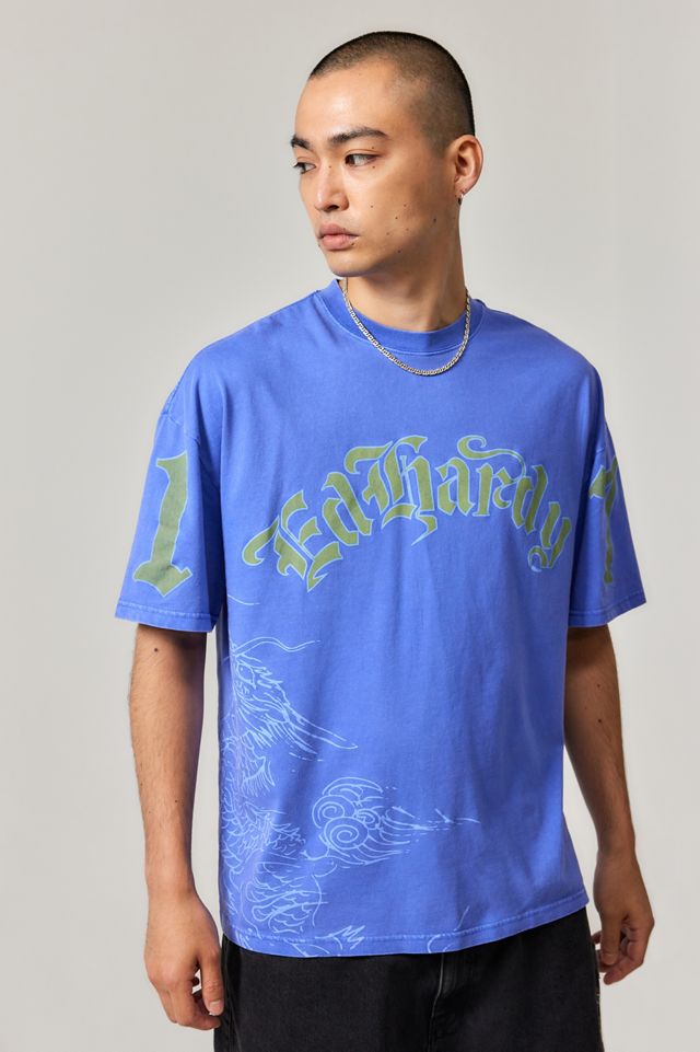 T-shirt universitaire vintage bleu Ed Hardy UO Exclusive #1